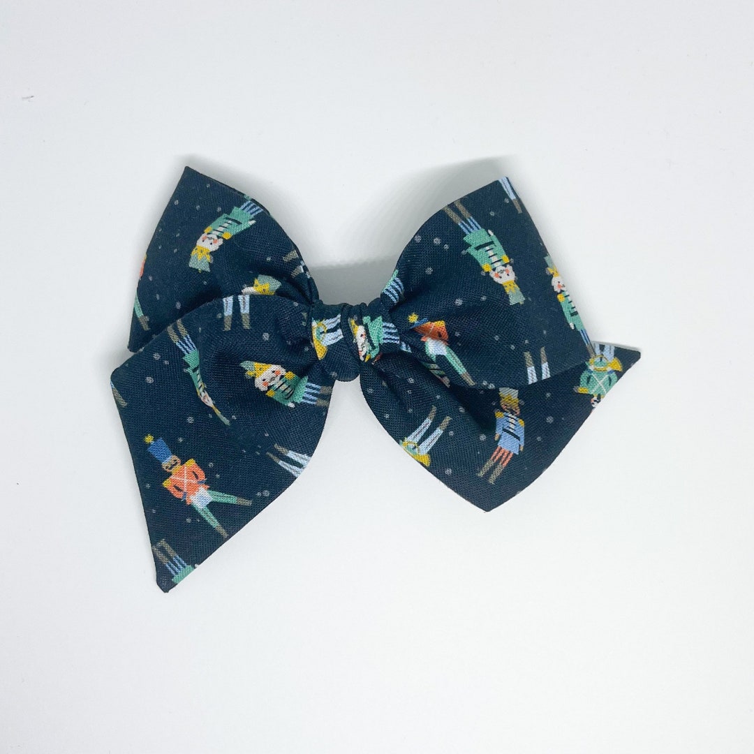 Nutcracker Hair Bow Etsy UK