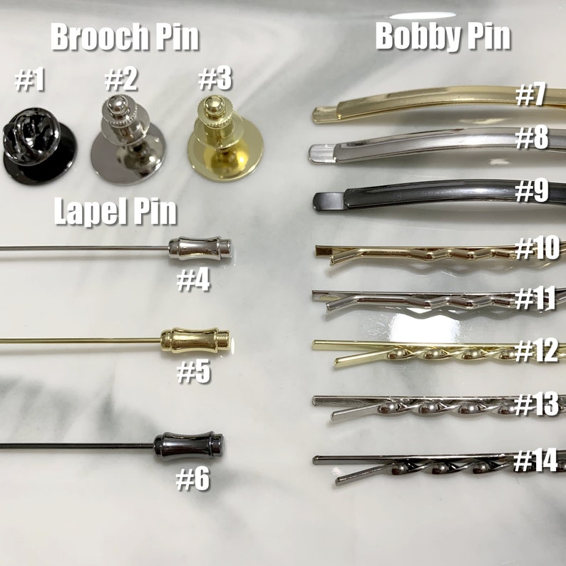 White Satin Flower Brooch Pin Lapel Pin Bobby Pin Hair Clip Hair Pin For Selection HR1