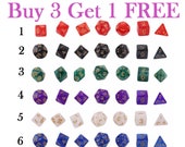 Buy 3 Get 1 FREE-Dice-dnd dice-dungeons and dragons dice-RPG dice-Polyhedral Dice-Gaming Dice-dice set dnd-pathfinder Dice-DnD Gift Ideas