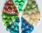 Buy 3 Get 1 FREE-DnD dice set-Dungeons and Dragons Dice-Polyhedral Dice Set-DnD Dice-RPG Dice Set-rpg D20-D D dice-Gaming Dice-7 Color