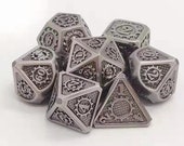 Ancient Metal Dice-Gears Framed dungeons and dragons dice-dnd dice-rpg Dice-dnd dice set-Stunning dice set-Polyhedral dice set-d d dice