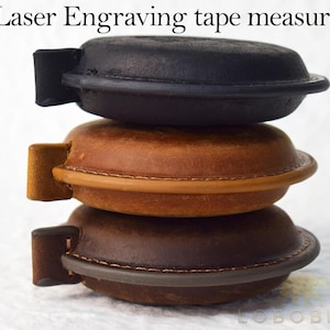Personalized Genius Leather Measuring Tape-60&quot; Sewing Tape Measure-Retractable Soft Mini Sewing Fabric Tape-Dual Sided Scales Tape Measurer