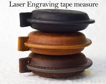Personalized Genius Leather Measuring Tape-60" Sewing Tape Measure-Retractable Soft Mini Sewing Fabric Tape-Dual Sided Scales Tape Measurer