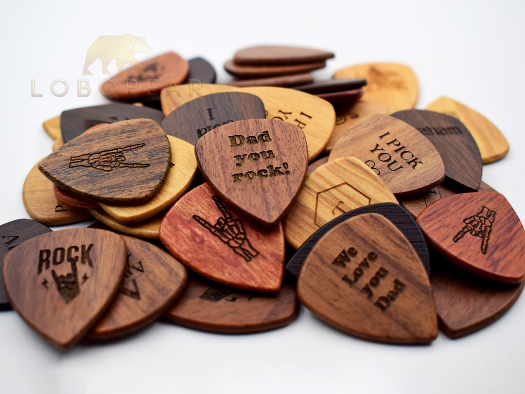 Custom Guitar Pickwooden Guitar Picks Boxguitar Pick Caseguitar Pick