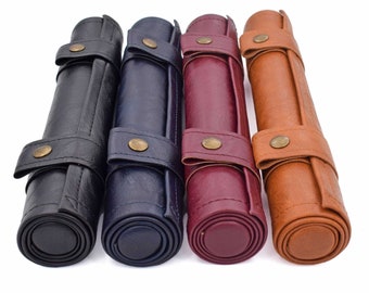 Scroll Dice Mat-Rolling Mat-Foldable Leather Rolling Mat-DnD, RPG Games-Dice Bag-Dungeons & Dragons Dice Mat-DnD D and D Dice Set Storage