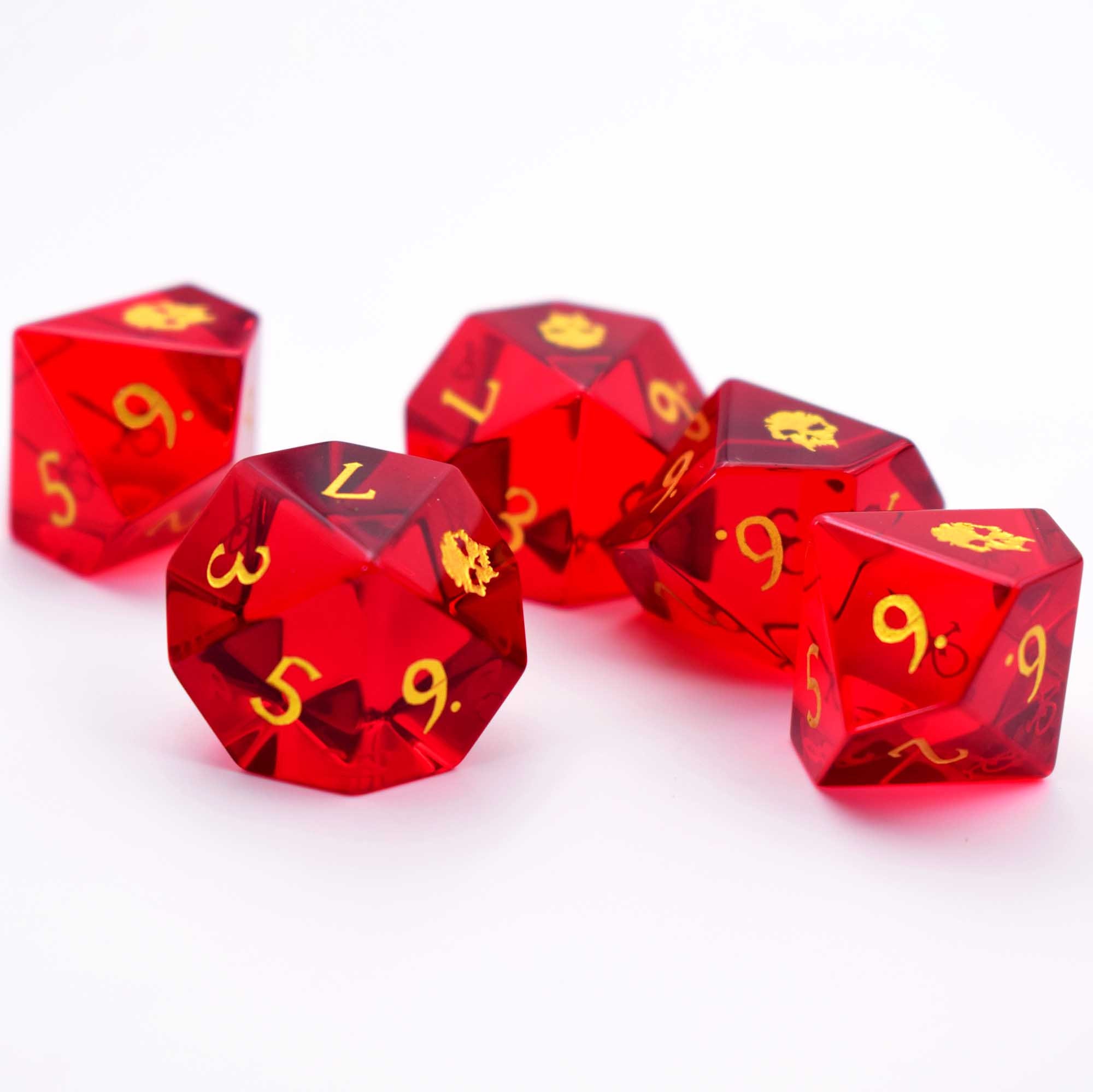 Black Obsidian Vampire Dice Set-vtm Dice-10 D10s-vampire Black Obsidian Vampire Dice Set-vtm Dice-10 D10s-vampire