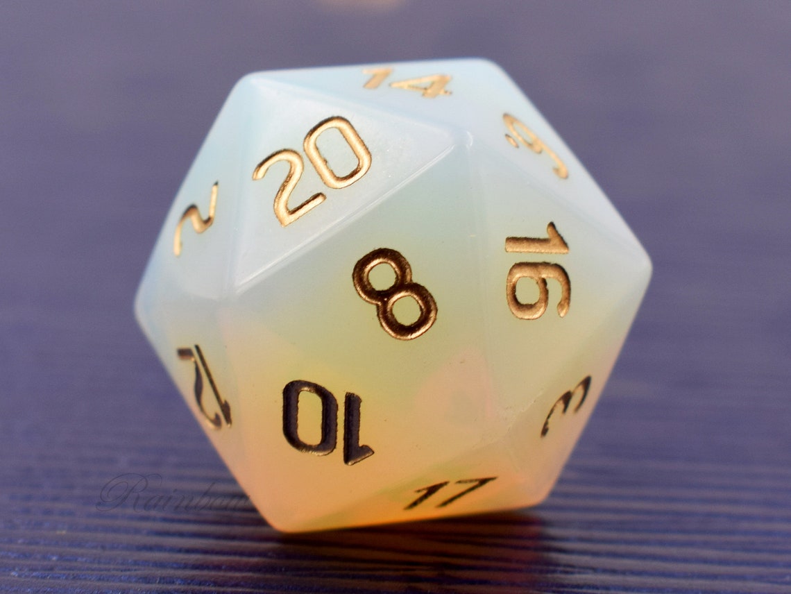 Custom Engraved D20 DicePersonalized D20Add Initials or Etsy