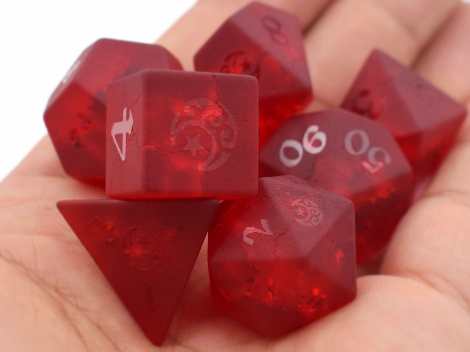 Raised Moon Dicednd D and D Dice Setdungeons & Dragons Etsy