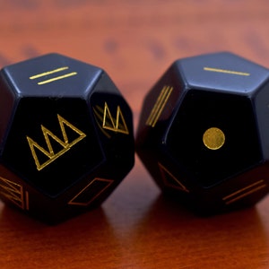 Custom D20 Dice-DnD D and D Dice Set-Dungeons and Dragons-Add Initials or Symbol-Personalized D20-Stone D20-Gemstone D20-Christmas Gift