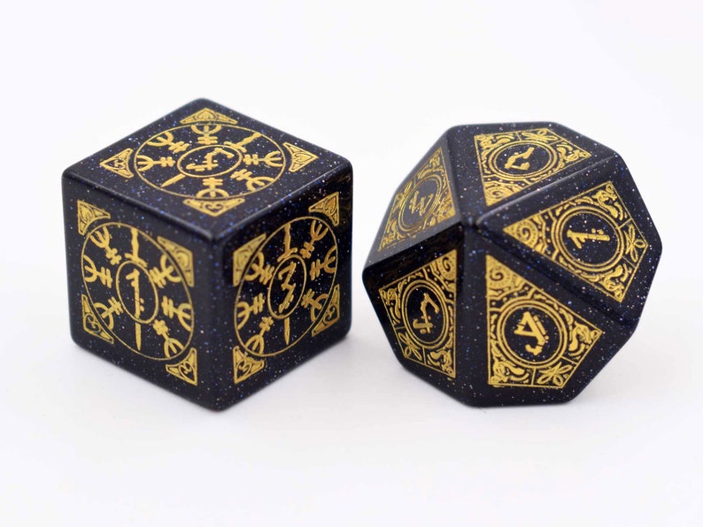Full Set Wild Viking DiceRunic Dungeons and Dragons Dice Etsy