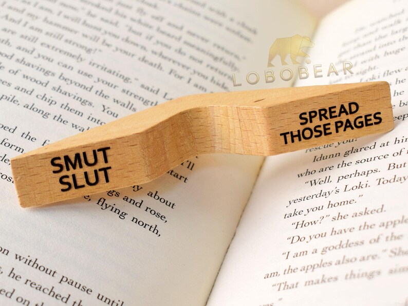 Porte-page-cadeau-cadeau-cadeau-porte-page-pouce personnalisé-personnalisé pour livre de prostituée-cochonne-porte-page de livre-cadeau personnalisé pour les amateurs de lecture Smut Slut