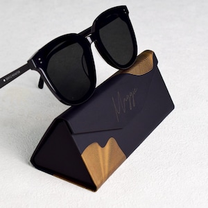Personalized Sunglasses Box-Custom Eyewear Protector-Foldable Glasses Case-Magnetic Closure-Sunglasses Sleeve-Groomsmen & Bridesmaid Gifts