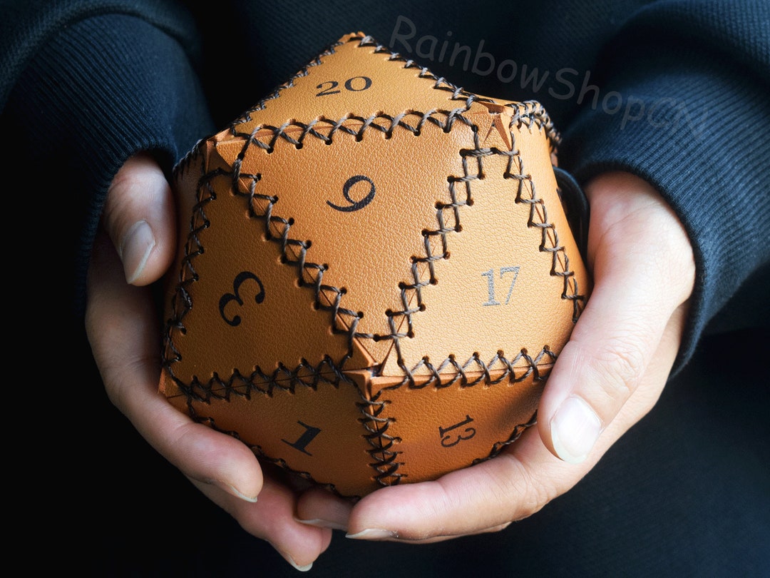 Leather D20 Dice Bagdnd D and D Dice Bagdnd Bag of Holdingleather
