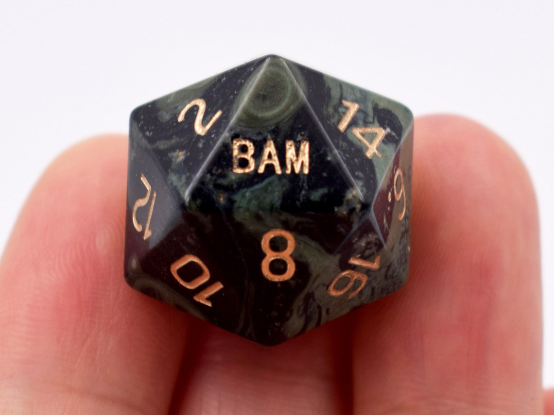 Custom Engraved D20 DicePersonalized D20Add Initials or Etsy