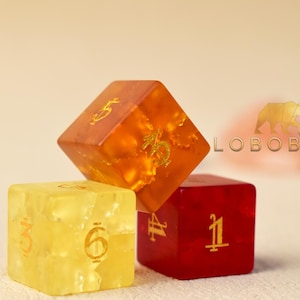 D6 Die-Six Sided Dice-16mm D6 Dice-DnD D and D Dice-Engraved D6 Dice-dungeons and dragons Dice-Gem dice-Engraved Gemstone dice for rpg