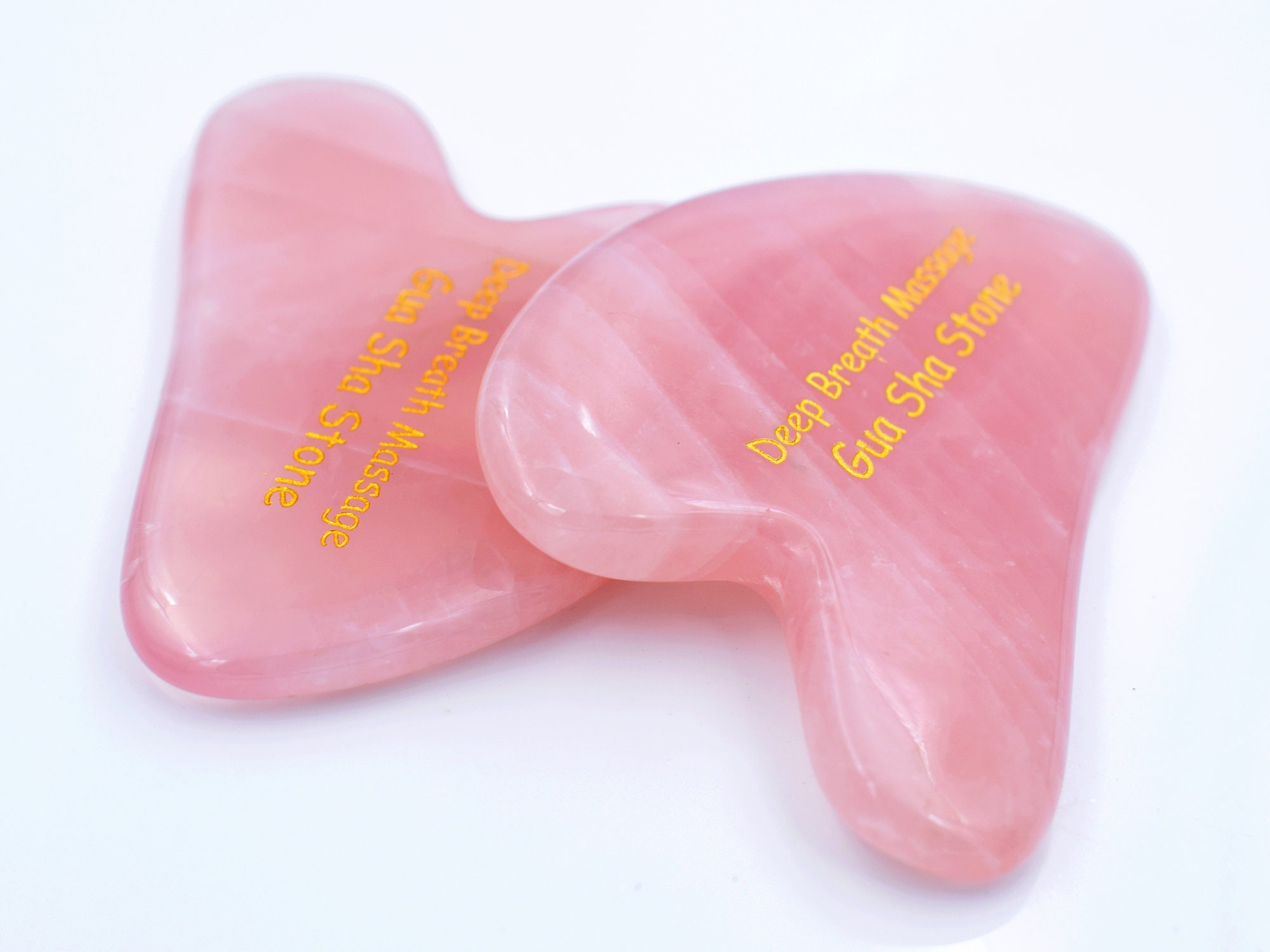 Personalized Rose Quartz Gua Sha-Natural Gemstone Gua Sha Massage Tool-Facial Massage Tool-Guasha Tool-Face Sculpting Tool-Pink Guasha Stone