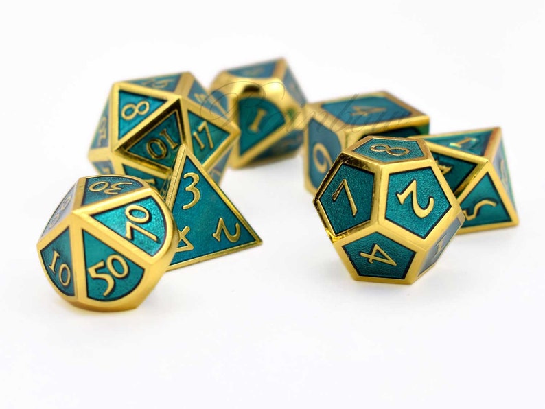 Dicednd Dicestunning Dice Set for Dungeons and Dragonsdice Etsy