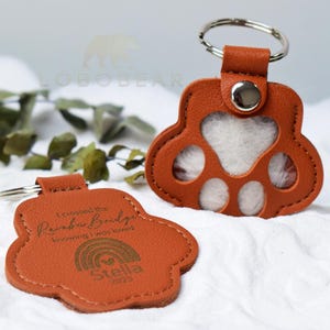 Pet Fur Keepsake Keychain-Dog Hair Storage Keyring-Pet Fur Memorial Keychain-Personalized Cat Hair Keepsake Key Ring-Custom Pet Loss Gift