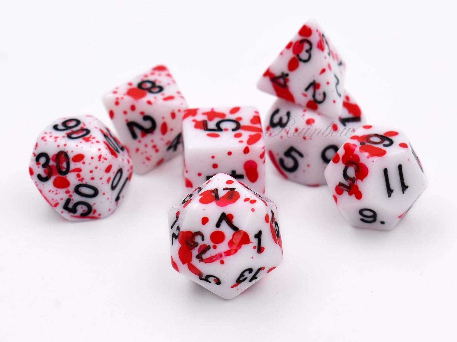 Blood Splatter DiceMurder Hobo DiceDnD Dice SetDungeons and Etsy