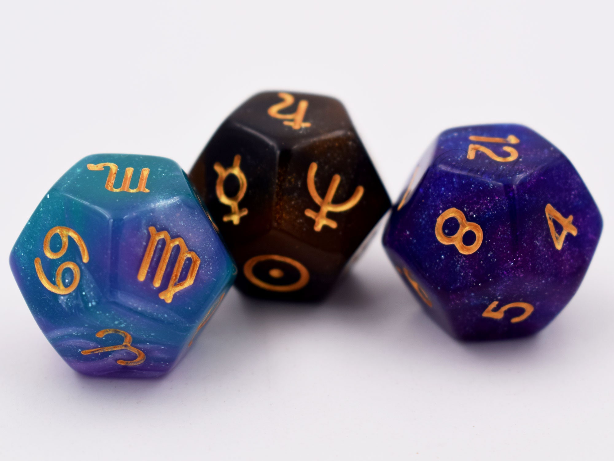 Glitter Astro Dice-Divination Dice-Astrology | Etsy