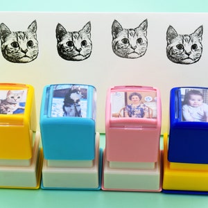 Custom Pet Stamp-Cat Stamp-Dog Stamp-Self Inking Portrait Stamp-Customized Pet Portrait Stamp-Personalized Animal Stamps-Gifts For Pet Lover