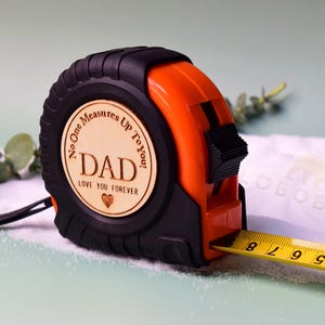Personalized Tape Measure-25ft Measuring Tape-Customized Tape Measures-Gift for Papa & Grandpa-Clear Dual Scale Tape Measurer-Christmas gift