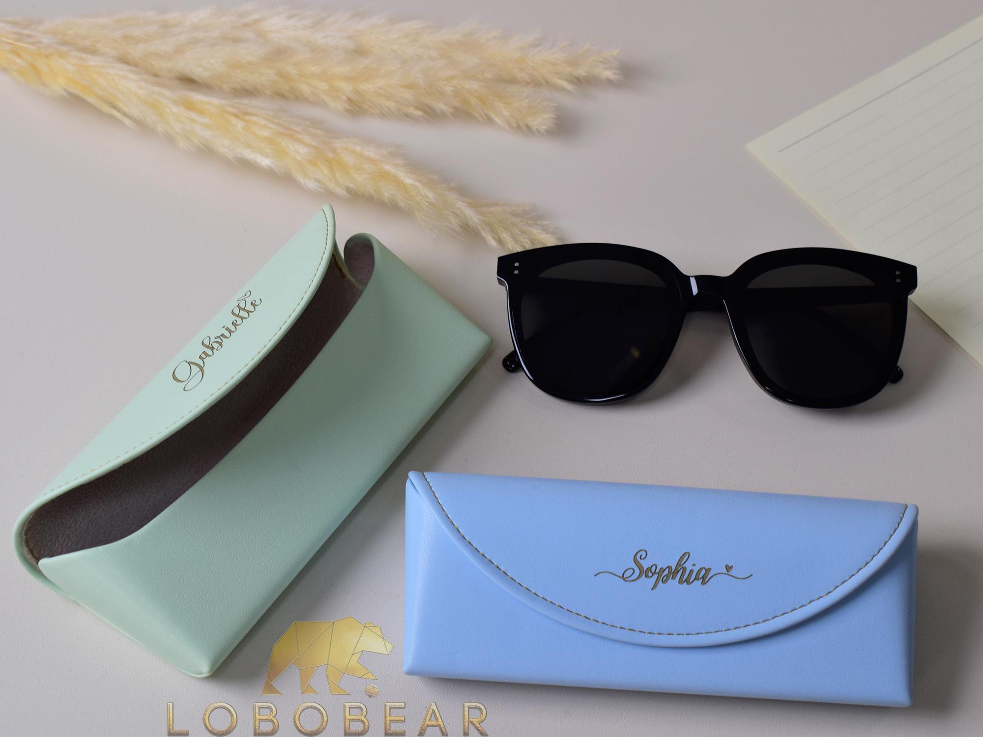 Lot De 2 Étuis Lunettes Rigides Anseom - Protection Avec Chiffons De Nettoyage