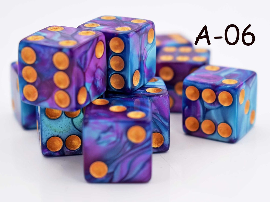  Gemini Dice Block, Set of 12 Size D6 Dice Designed for Board  Games, Roleplaying Games and Miniature Games, Premium Quality 16 mm Dice