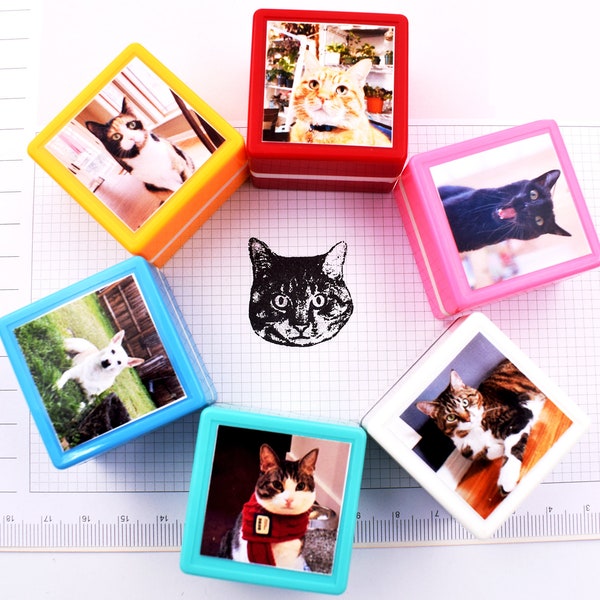 Pet Stamp-Custom Pet Stamp-Cat Stamp-Dog Stamp-Pet Portrait Stempel-Pet Memorial Gift-Customized Pet Portrait Stamps-Gifts For Pet Lover