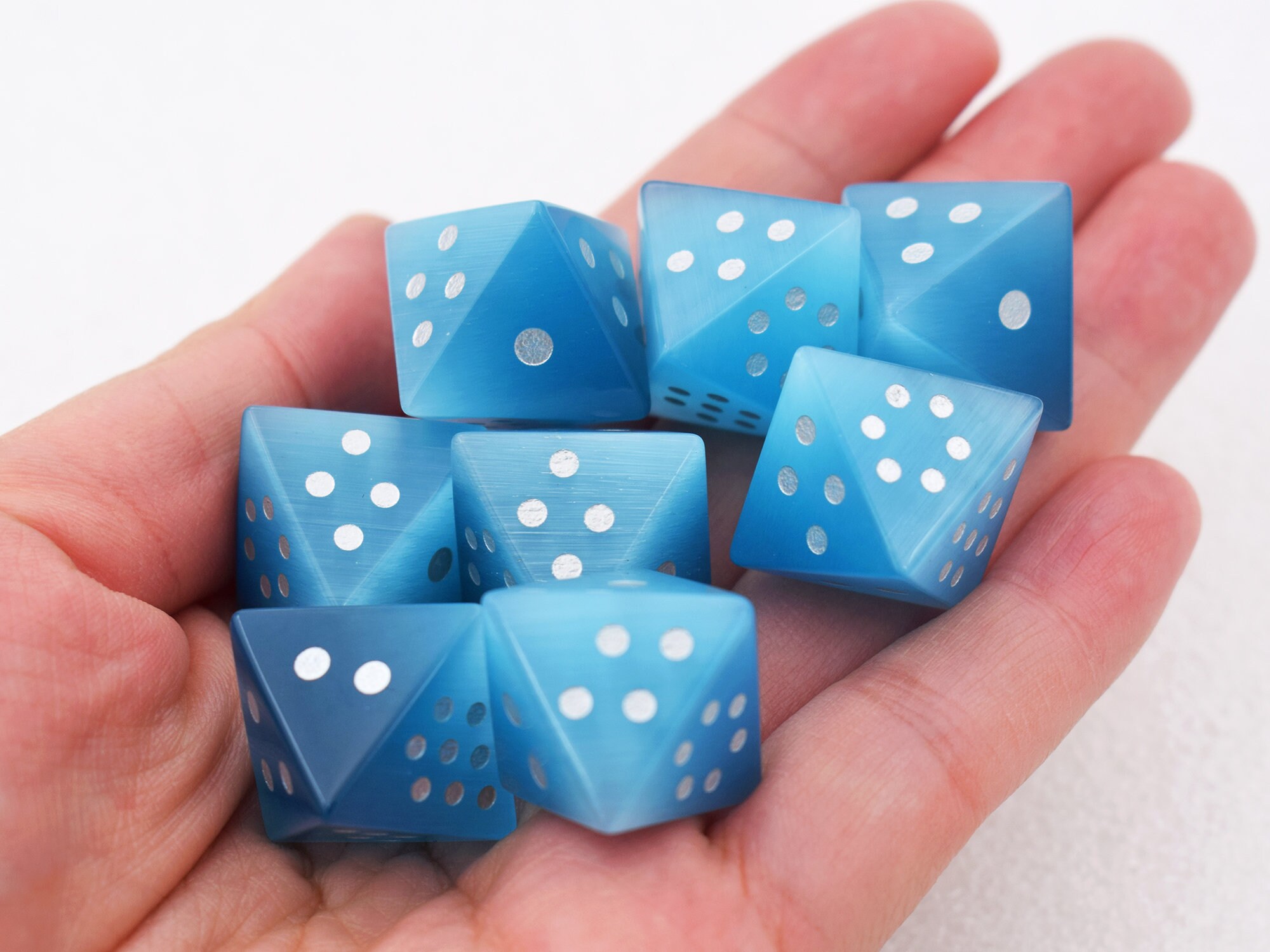 D8 (eight Sided)-d8 Dice-dungeons and Dragons-engraved