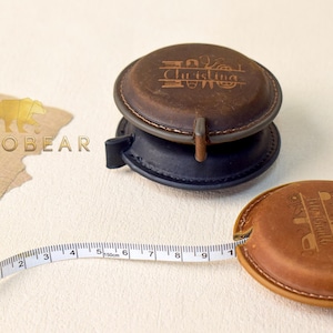 Tape Measure-Genius Leather Measuring Tape-Retractable 60 Inch Soft Mini Sewing Fabric Tape-Dual Sided Scales Tape Measurer-Sewing Gift