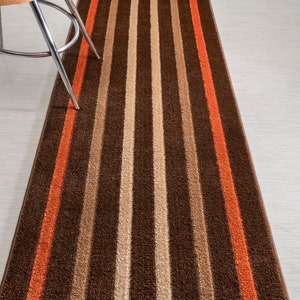 Non Skid, Washable, Custom Cut Carpet Runner Rug, 26 Inch Wide X Your Choice of Length, Sold and Priced Per Foot, Multi Color