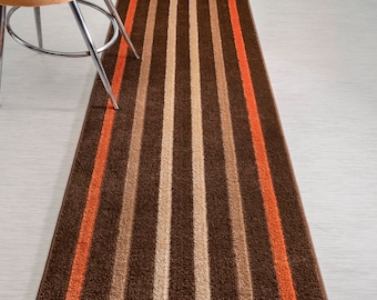 Non Skid, Washable, Custom Cut Carpet Runner Rug, 26 Inch Wide X Your Choice of Length, Sold and Priced Per Foot, Multi Color