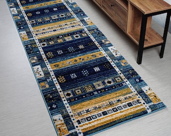 Custom Size Hallway Runner Rug, Extra Thick, 31 Inch Wide X Your Choice of Length, Sold and Priced Per Foot, Multi Color
