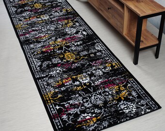 Custom Length Hallway Runner Rug, Extra Thick, 31 Inch Wide X Your Choice of Length, Sold and Priced Per Foot, Multi Color