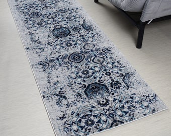 Custom Size Hallway Carpet Runner Rug, Extra Thick, 31 Inch Wide X Your Choice of Length, Sold and Priced Per Foot, Multi Color