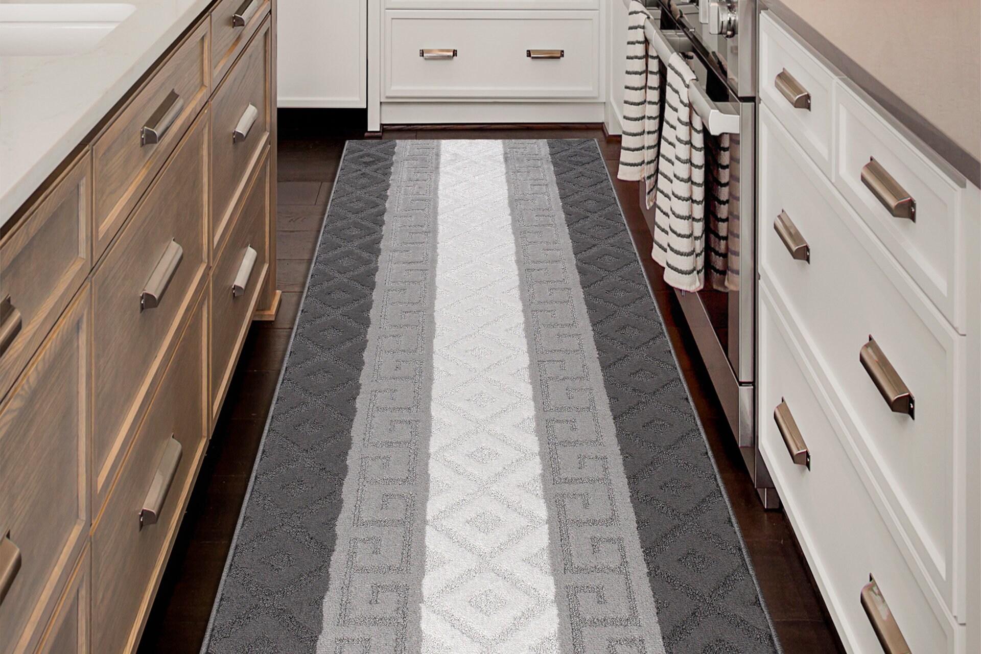 ORFA HOME Custom Size Hallway Runner Rug - 26" Wide, Choose Your Length, Anti-Slip