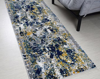 Custom Size Hallway Carpet Runner Rug, Extra Thick, 31 Inch Wide X Your Choice of Length, Sold and Priced Per Foot, Multi Color