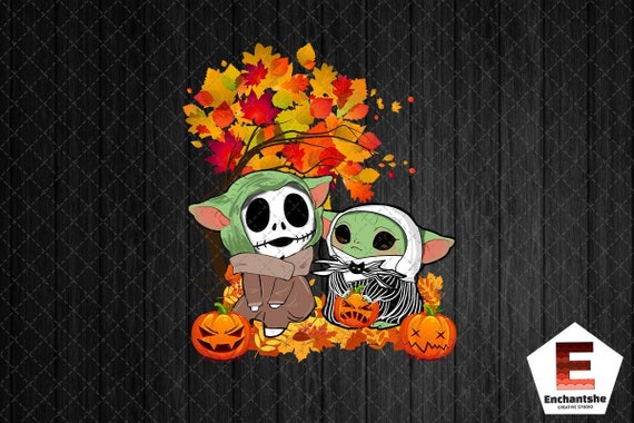 Download Baby Yoda Jack Skellington Mashup Png The Child Yoda Gift Etsy