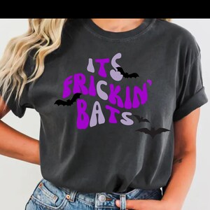 Its Frickin Bats png, Its frickin bats svg, Halloween png, Halloween svg, Cricut, silhouette, bat png, bat svg, wave font, retro png