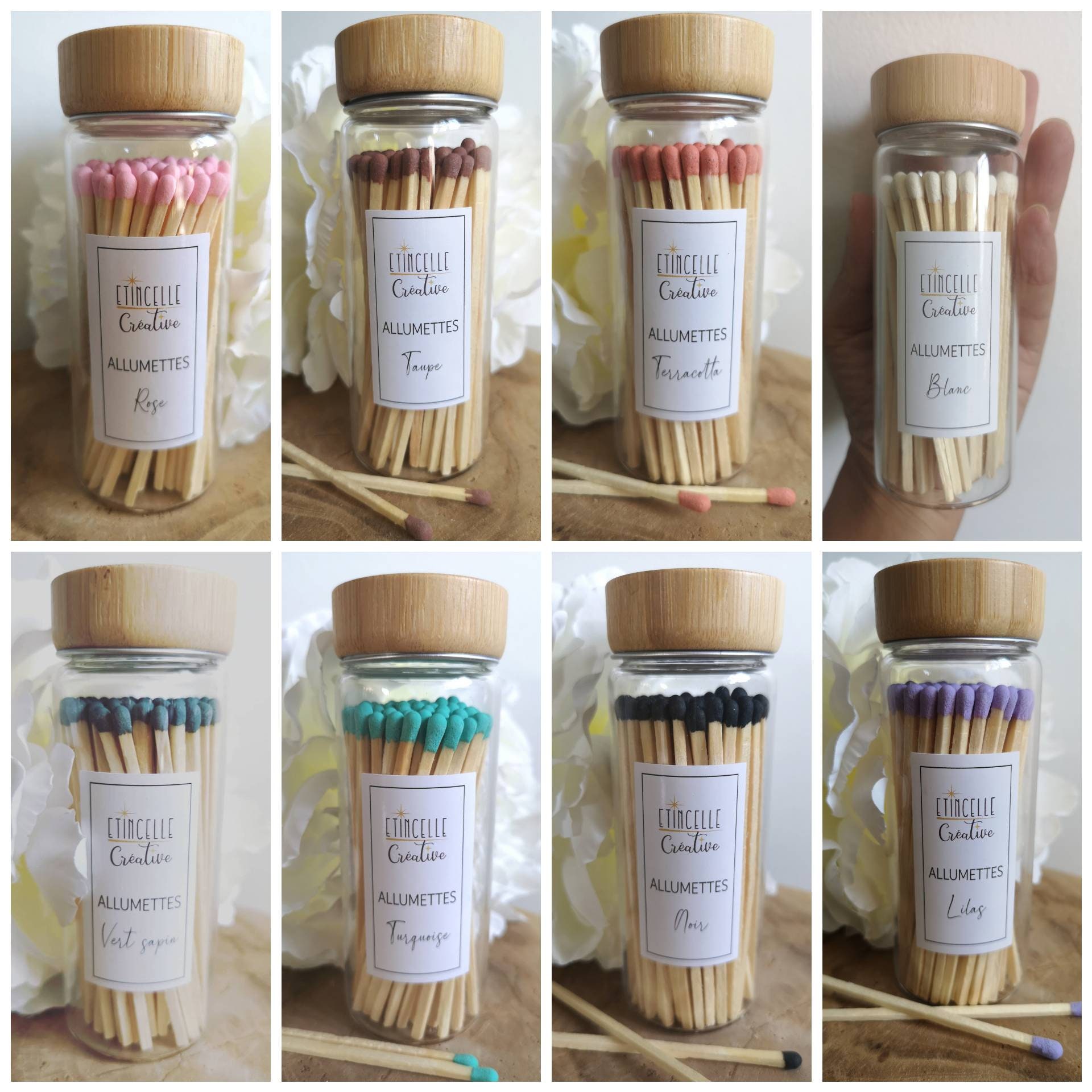 Allumettes Colorées-8 Coloris Au Choix