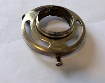 Antique vintage brass 2 3/16" hubbell lamp socket light part