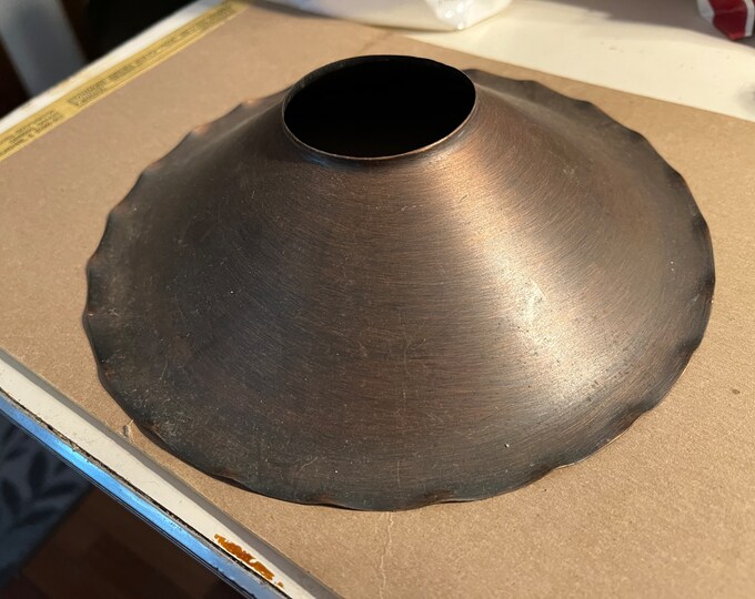 Antique Vintage Oil Lamp Chimney Hurricane 7 7/8 Shade Light Part