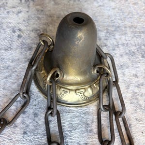 Antique 3 Chain Light Fixture Parts - Etsy