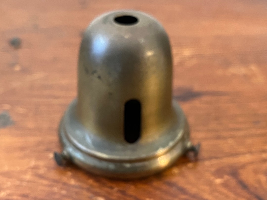 Antique Vintage Brass Chandelier Light Socket Cover Shade Fitter Lamp