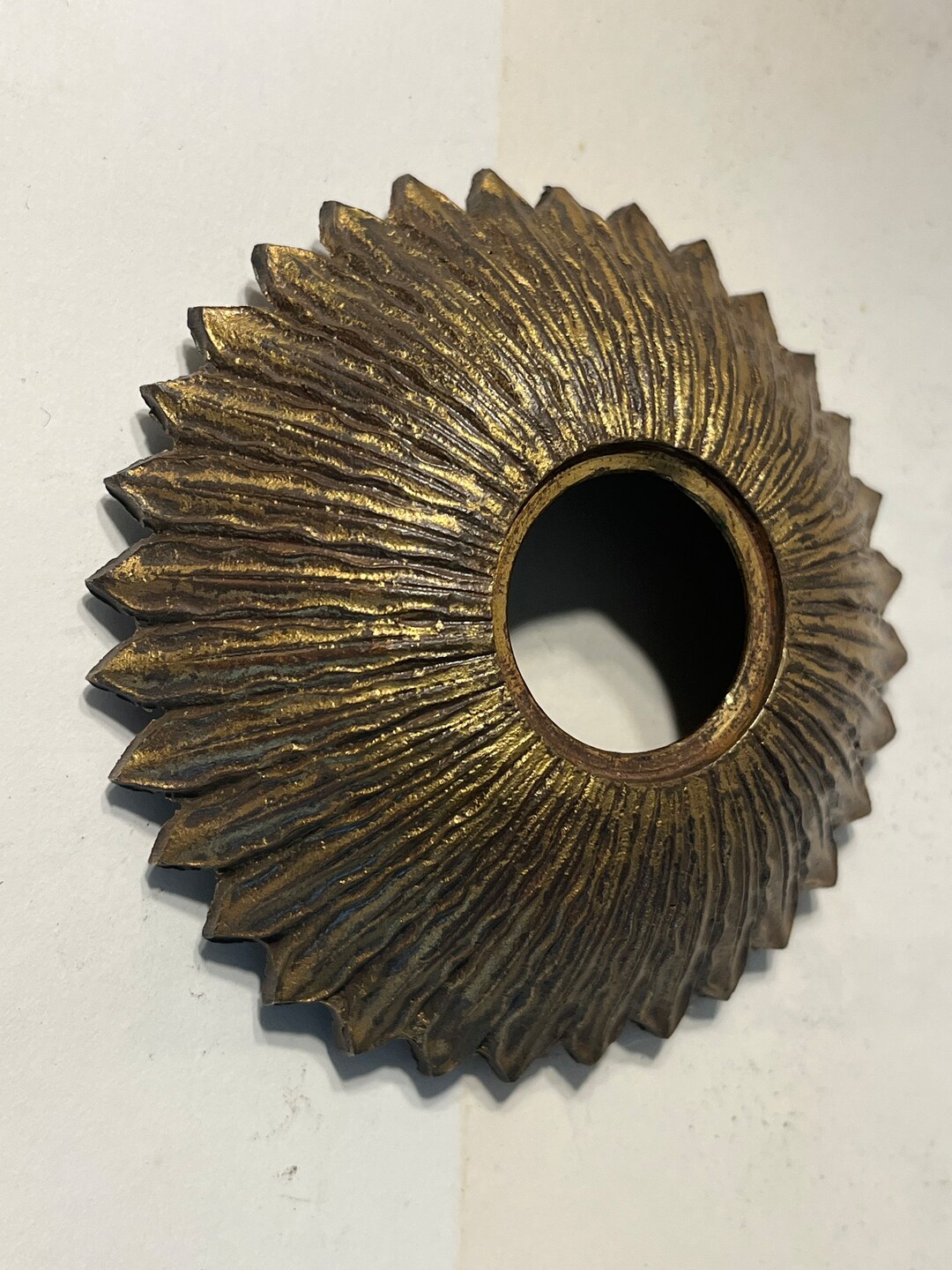 Antique Vintage Solid Bronze Light Bobeche Lamp Part Etsy