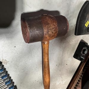 Antique vintage primitive heavy hammer mallet
