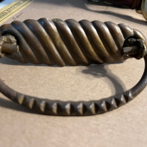 Antique vintage brass victorian art nouveau furniture drawer pull