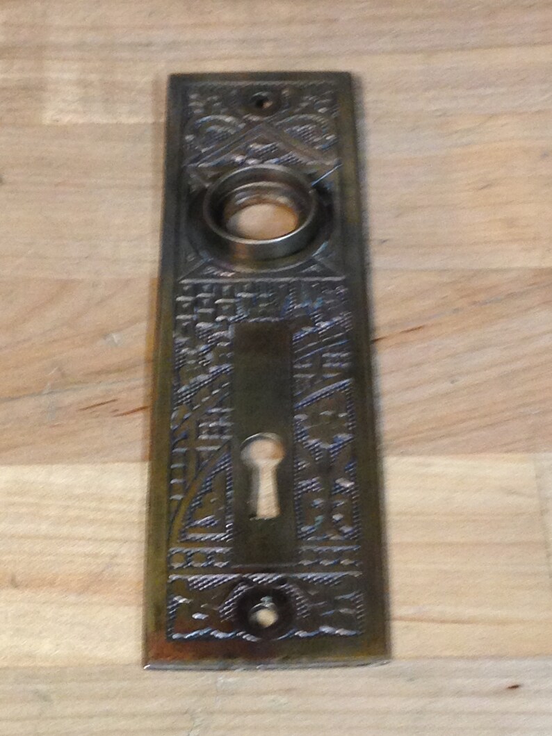 Antique Vintage Brass Ornate Victorian Door Knob Key Hole Lock Etsy