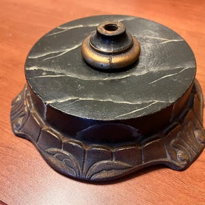 Antique vintage 2 part lamp base light part